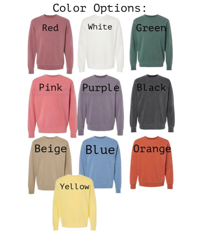 Korok Embroidered Crew Neck Sweatshirt