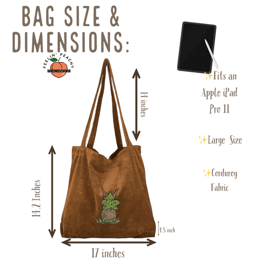 Custom Embroidered Tote Bag – Personalized Aesthetic Canvas Bag for Everyday Use & Gifts
