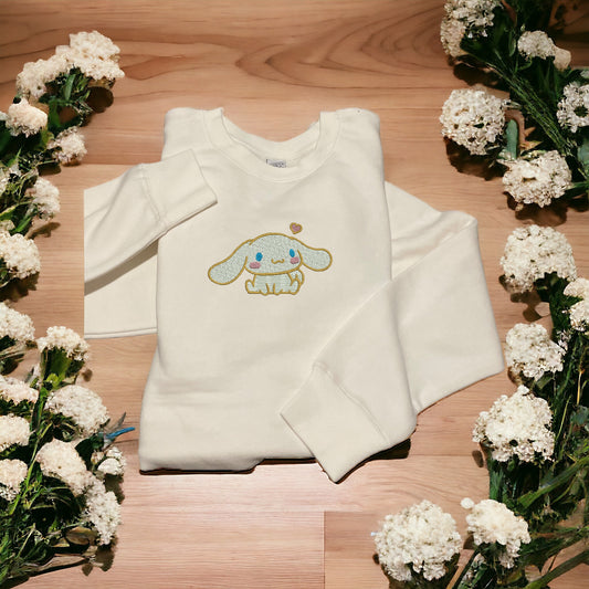 Cinnamon Roll Embroidered Sweatshirt