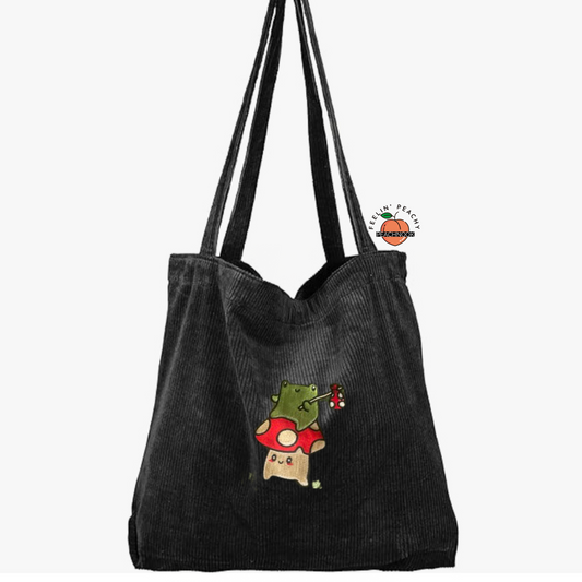 Hobo Frog & Mushroom Tote Bag