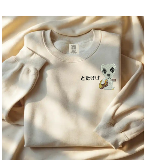 Animal Crossing Villager- Crew Neck Embroidered Sweatshirt
