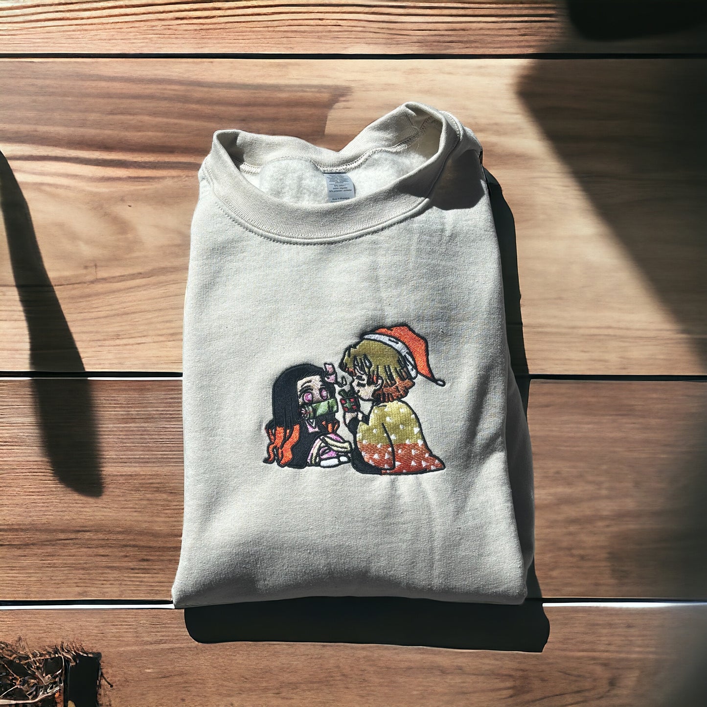 Demon Slayer Embroidered Holiday Sweater