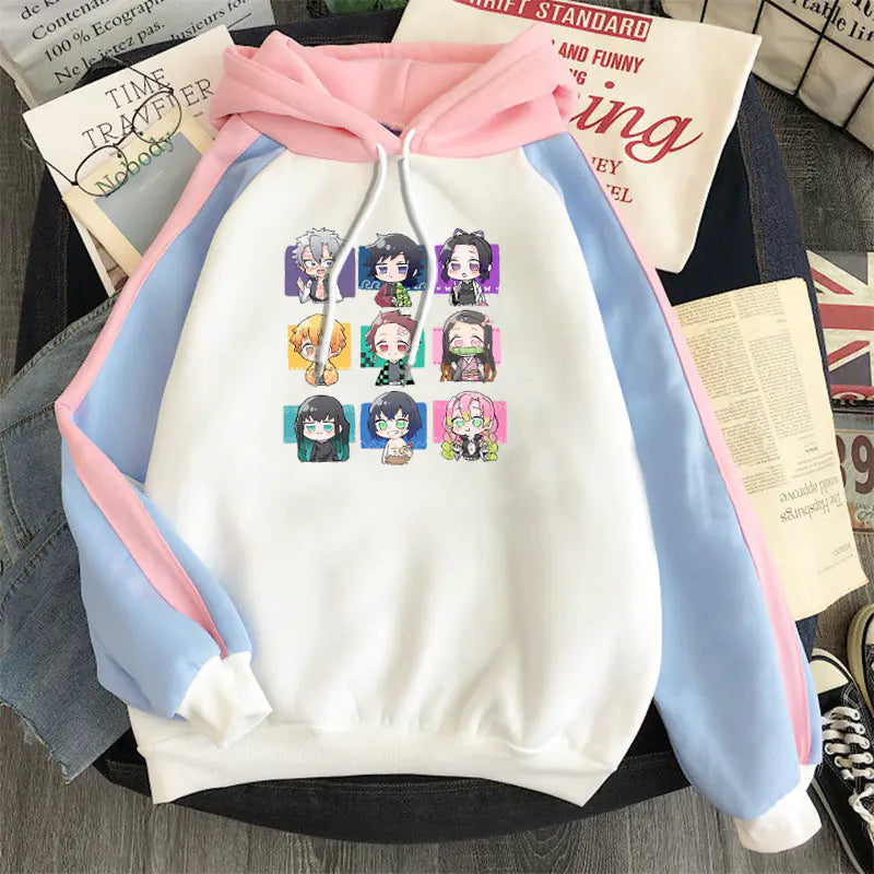 Demon Slayer Hoodie - Loose Fit Casual Anime Jacket