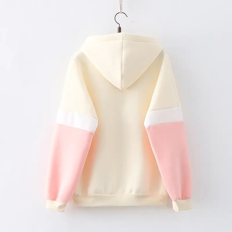 Kawaii Strawberry Boba Bear Hoodie for Women - Cute Anime Pullover