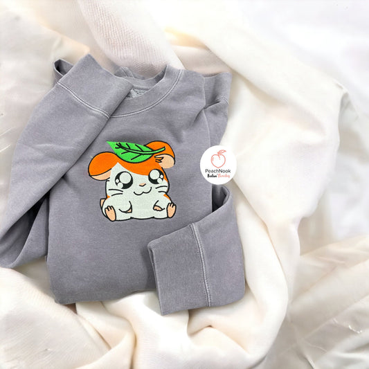 Hamster Hamtaro on Purple sweater