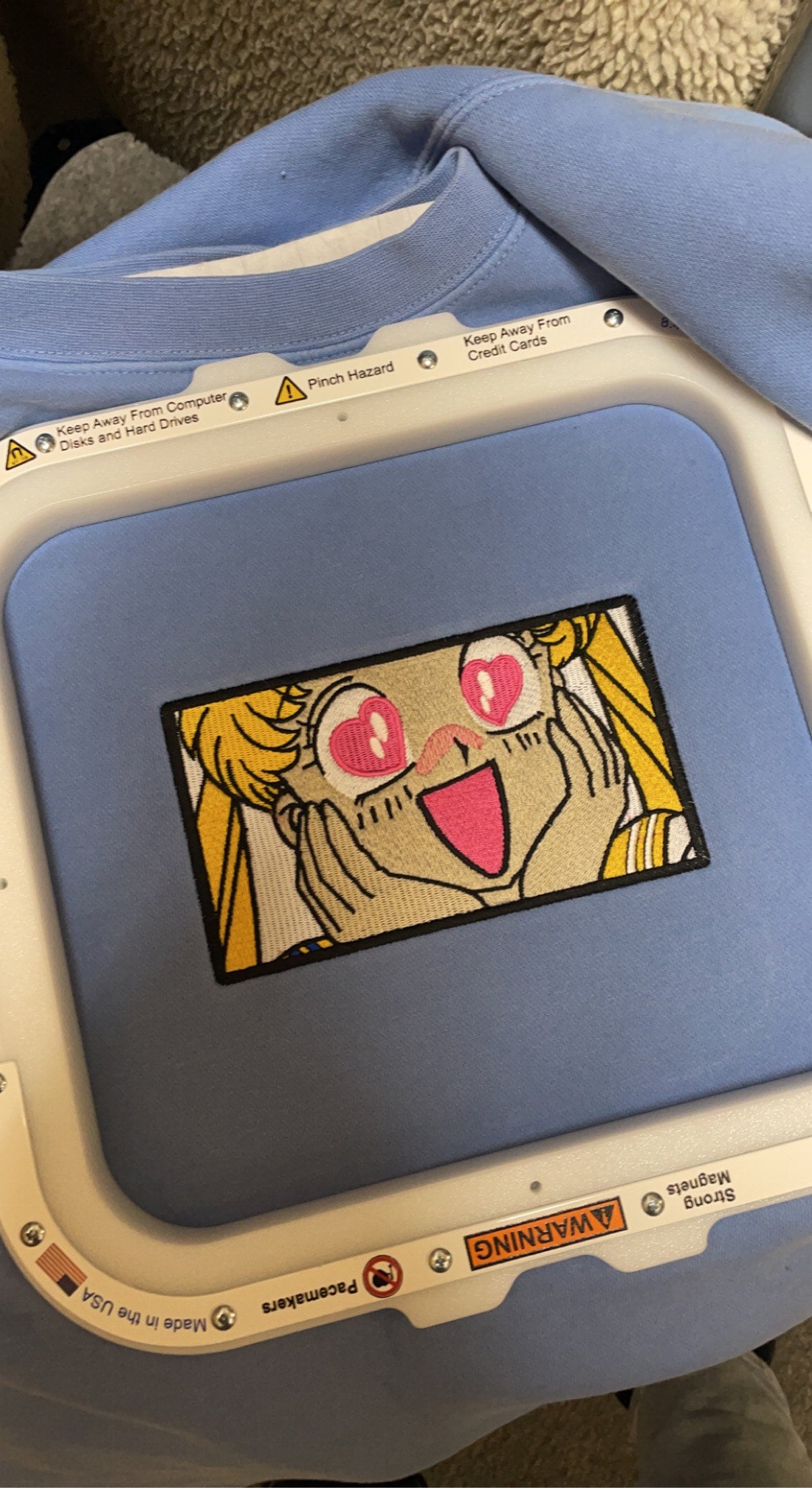 Sailor Moon Love Venus Embroidered Sweatshirt โ Magical Anime Apparel