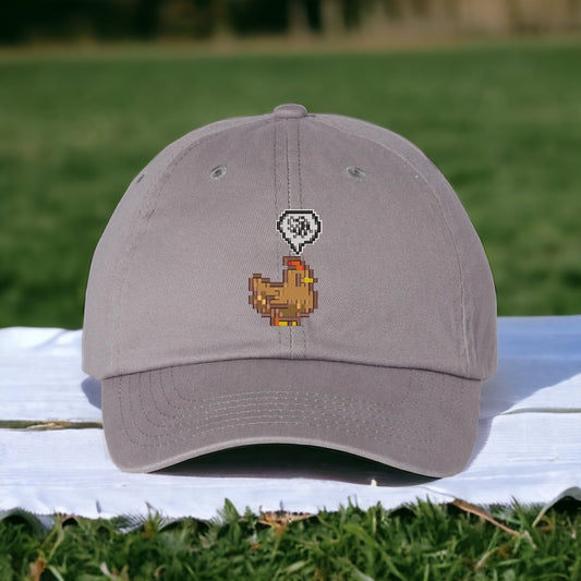 Stardew Valley | Embroidered | Grumpy Chicken | Dad Hat