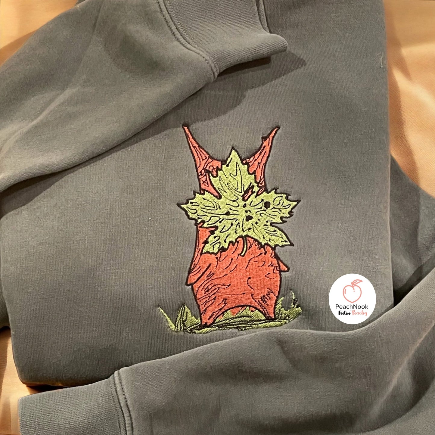 Korok Embroidered Crew Neck Sweatshirt