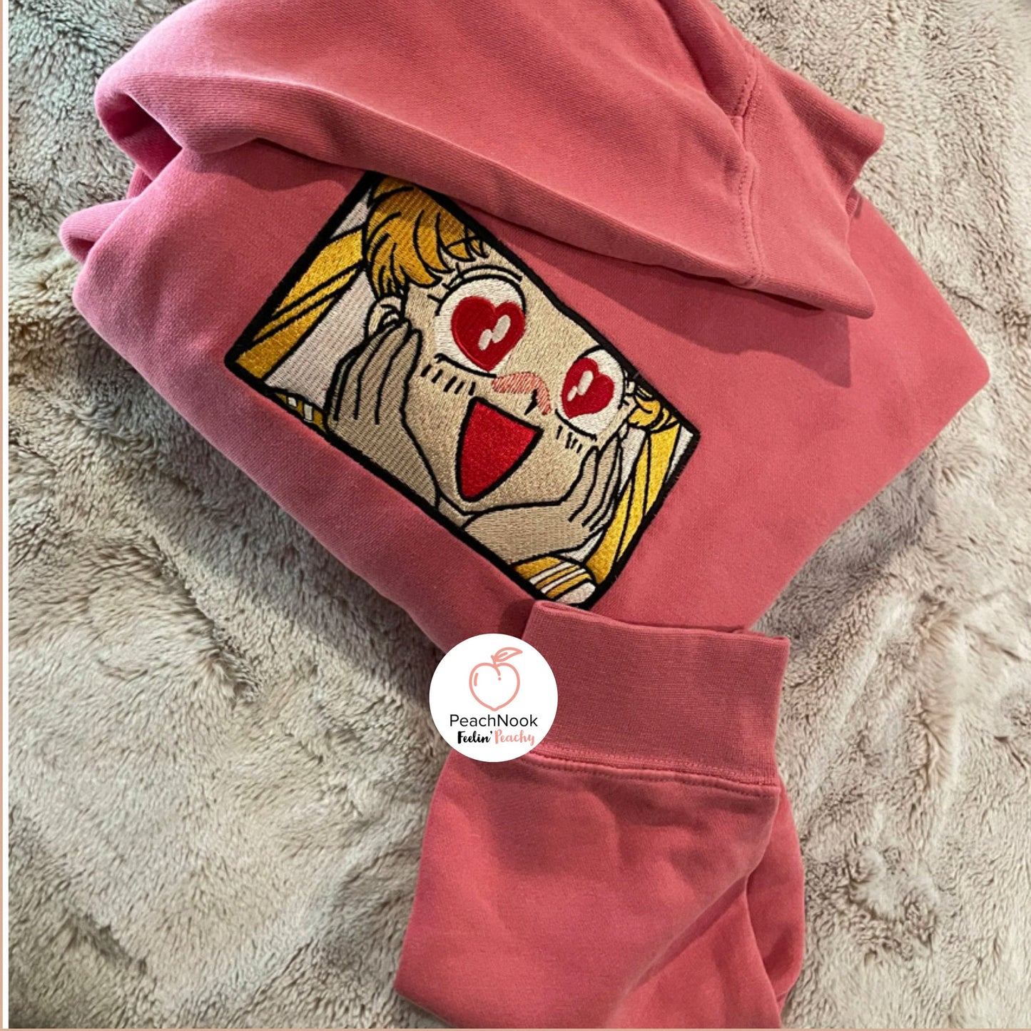 Sailor Moon Love Venus Embroidered Sweatshirt โ Magical Anime Apparel