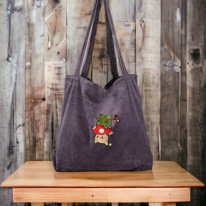 Hobo Frog & Mushroom Tote Bag
