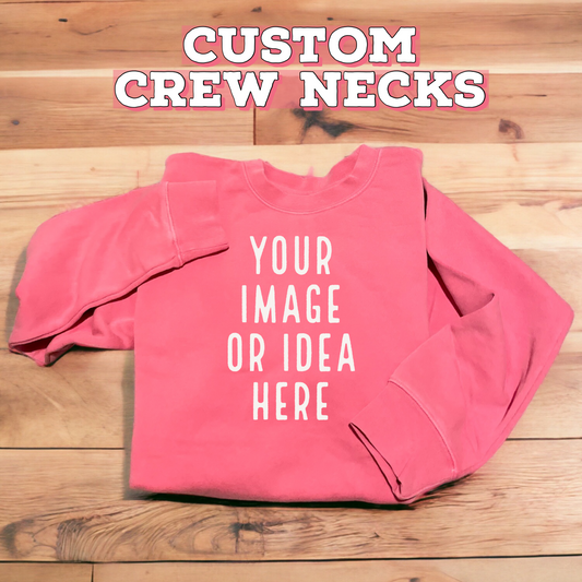 Custom Anime Crewneck Embroidered Sweatshirt Any Character