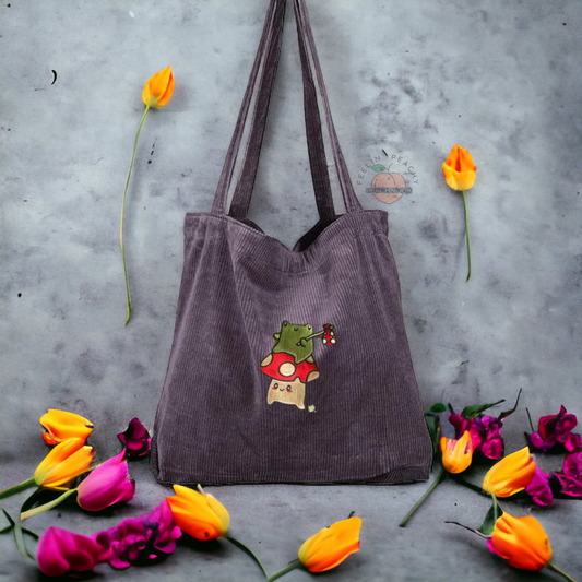 Hobo Frog & Mushroom Tote Bag