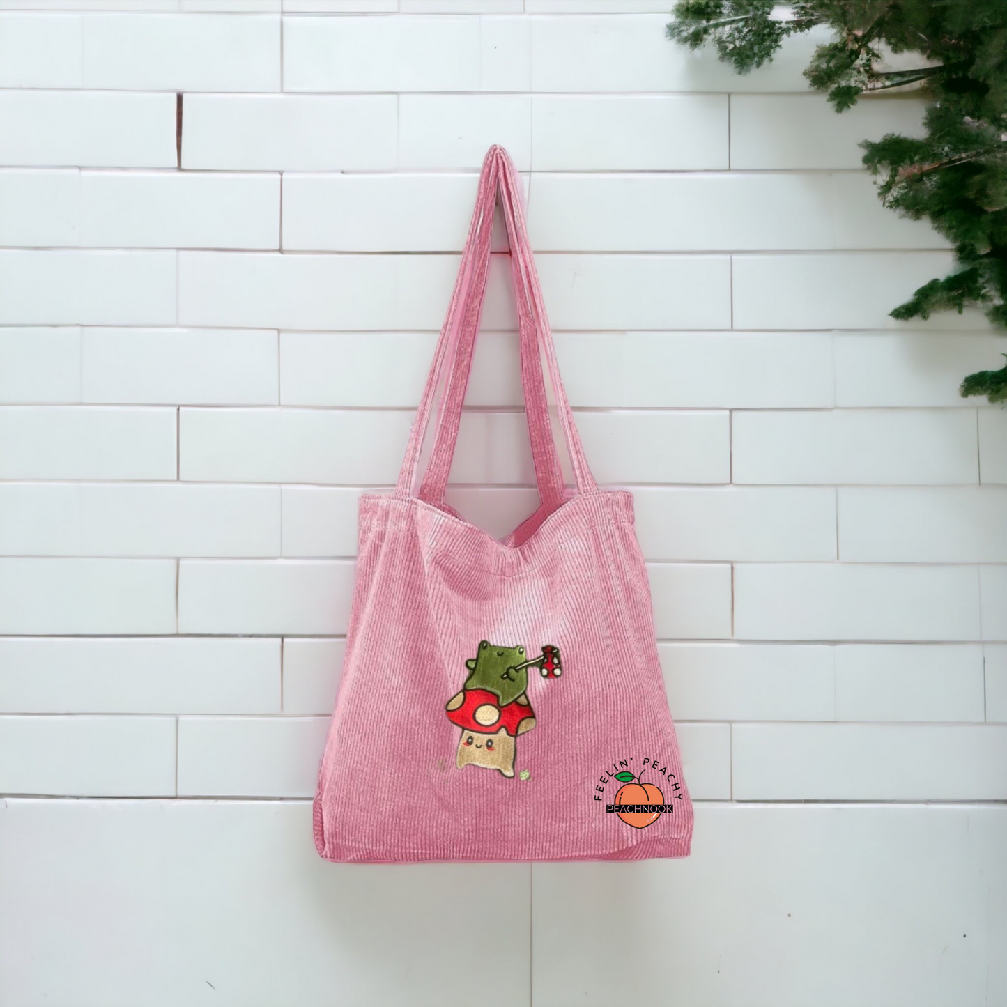 Hobo Frog & Mushroom Tote Bag