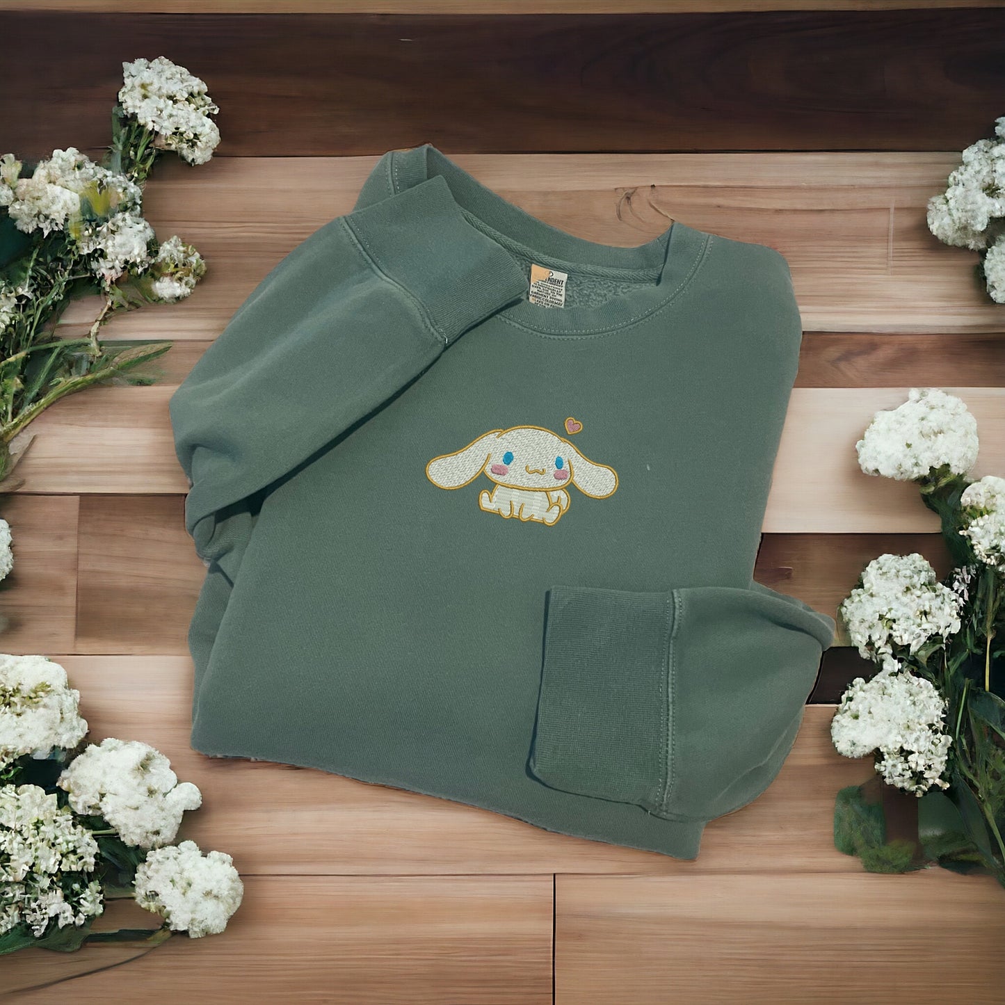 Cinnamon Roll Embroidered Sweatshirt