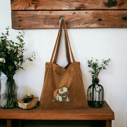 Appa Embroidered Anime Tote Bag