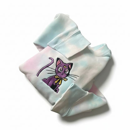 Sailor Moon Cat Embroidered Crewneck Sweatshirt