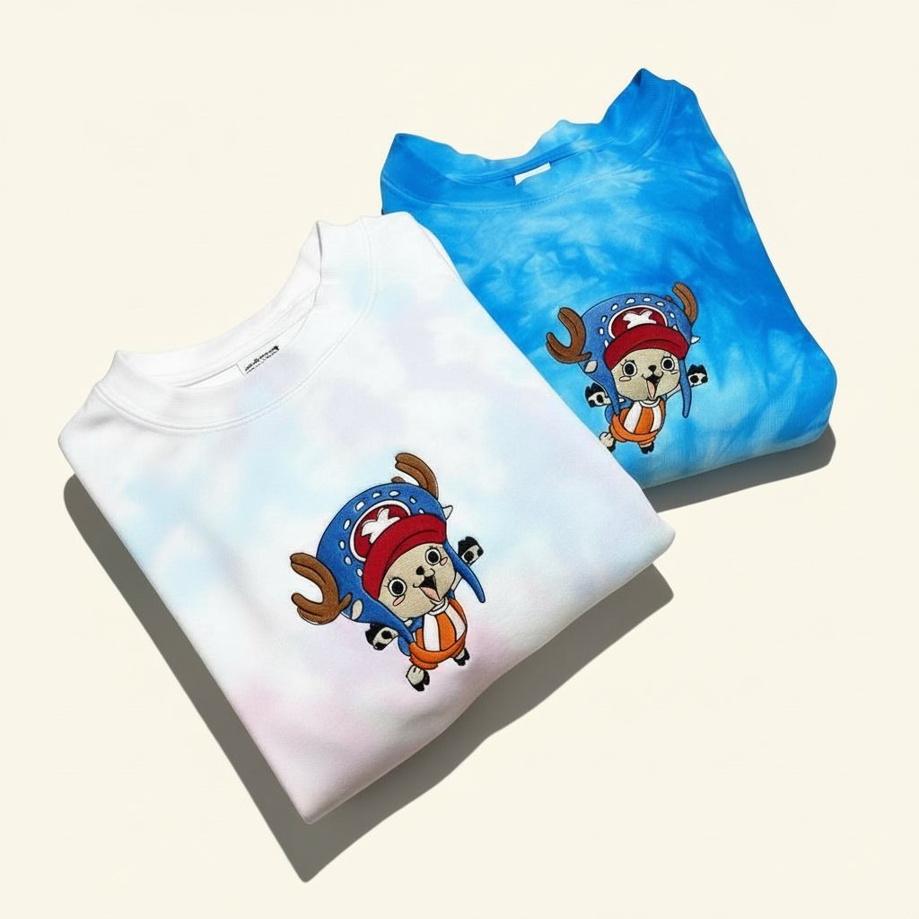 One Piece Tony Tony Chopper Embroidered Crewneck Sweatshirt