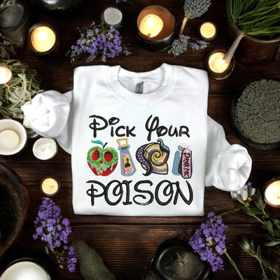 Pick Your Poison Embroidered Sweatshirt