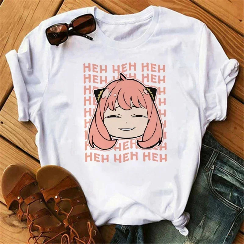 Spy x Family Anime T-Shirt for Women – Kawaii Harajuku Japanese Graphic Tee