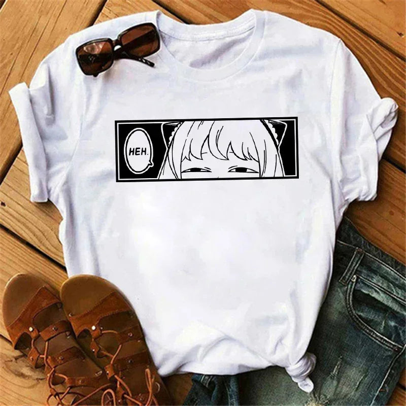 Spy x Family Anime T-Shirt for Women – Kawaii Harajuku Japanese Graphic Tee
