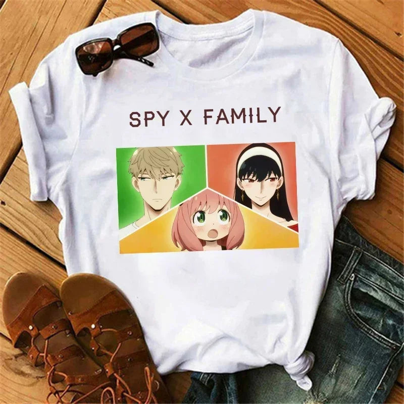 Spy x Family Anime T-Shirt for Women – Kawaii Harajuku Japanese Graphic Tee