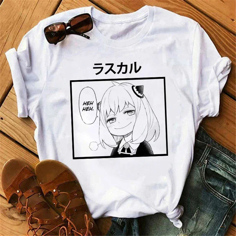 Spy x Family Anime T-Shirt for Women – Kawaii Harajuku Japanese Graphic Tee