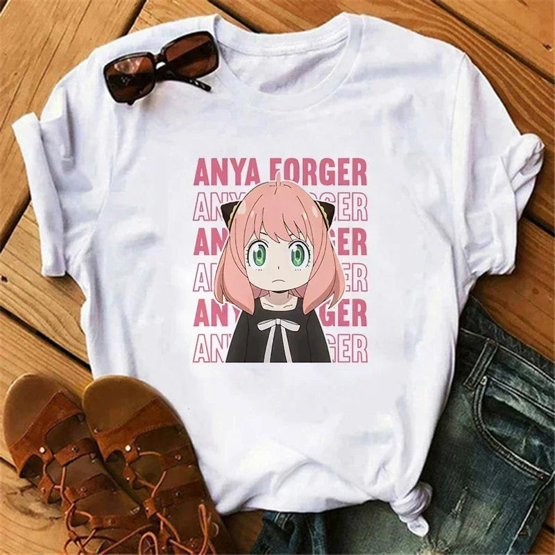 Spy x Family Anime T-Shirt for Women – Kawaii Harajuku Japanese Graphic Tee