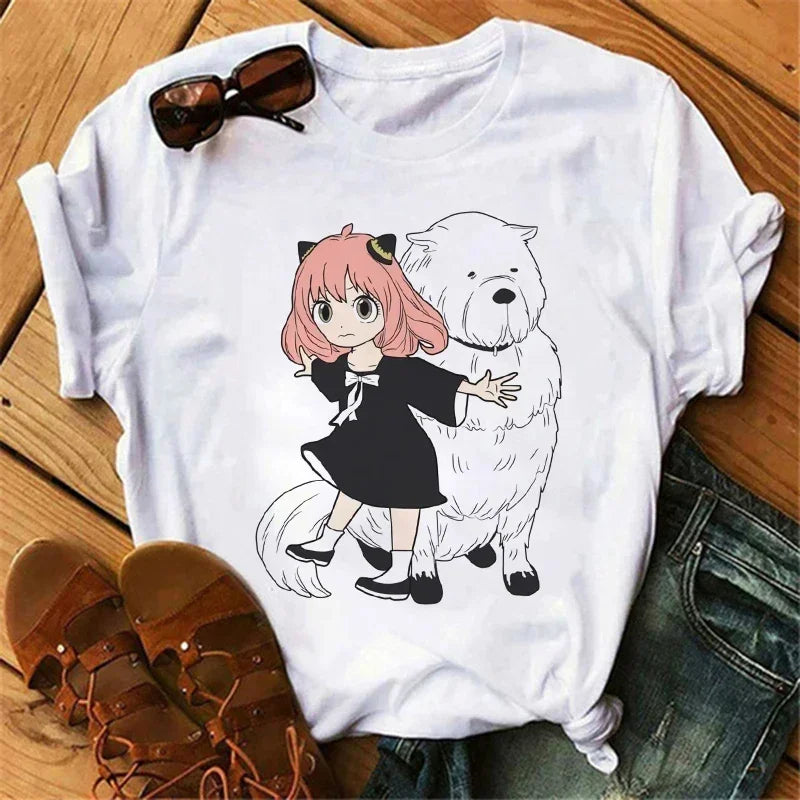Spy x Family Anime T-Shirt for Women – Kawaii Harajuku Japanese Graphic Tee