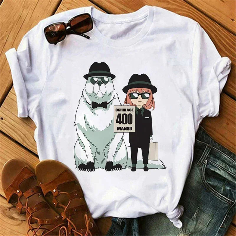 Spy x Family Anime T-Shirt for Women – Kawaii Harajuku Japanese Graphic Tee