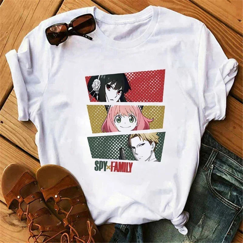 Spy x Family Anime T-Shirt for Women – Kawaii Harajuku Japanese Graphic Tee