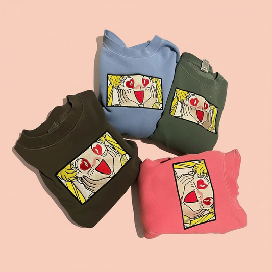 Sailor Moon Love Venus Embroidered Sweatshirt – Magical Anime Apparel