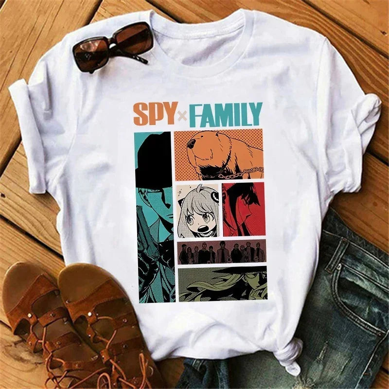 Spy x Family Anime T-Shirt for Women – Kawaii Harajuku Japanese Graphic Tee