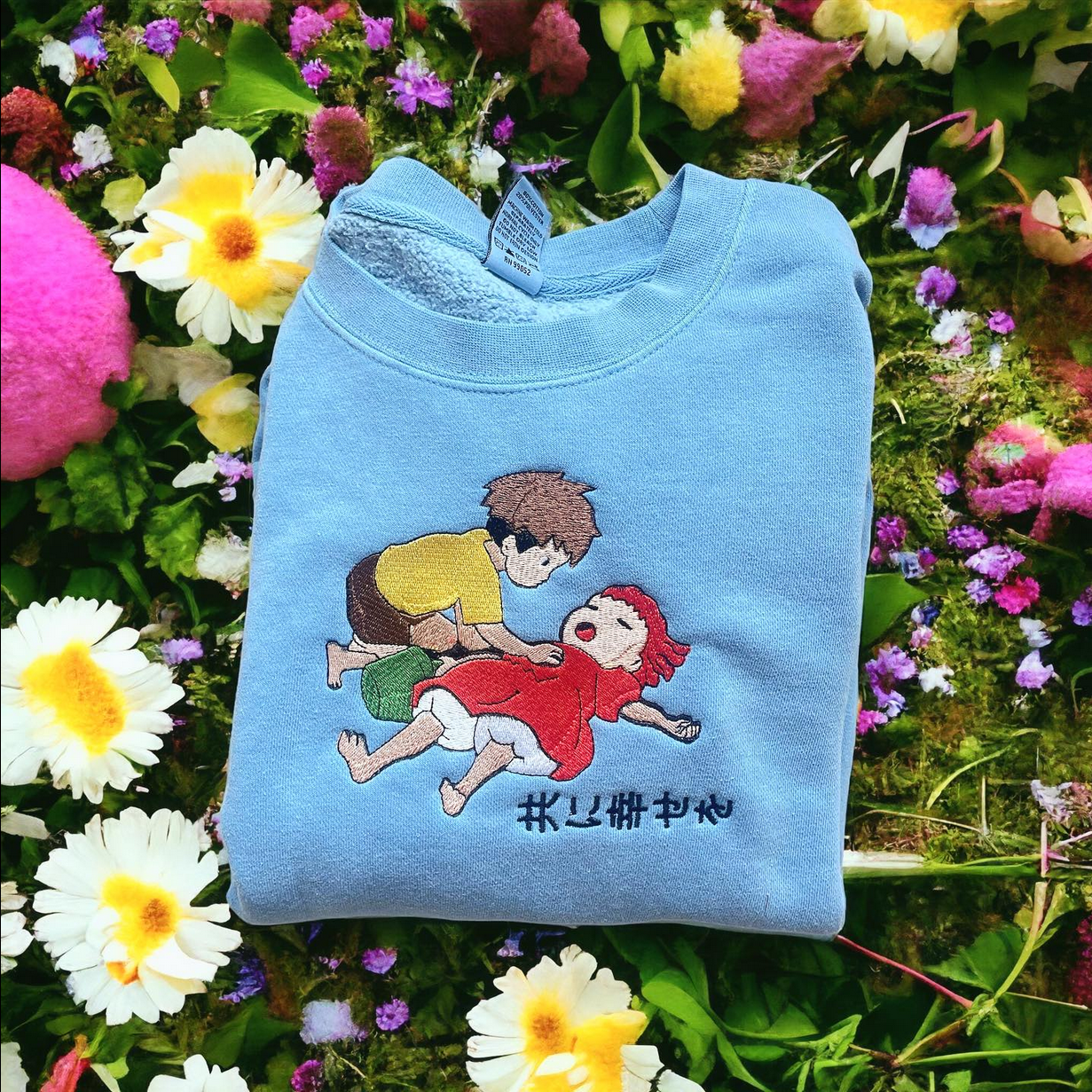 Custom Anime Crewneck Embroidered Sweatshirt Any Character