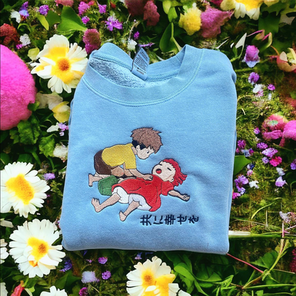 Custom Anime Crewneck Embroidered Sweatshirt Any Character