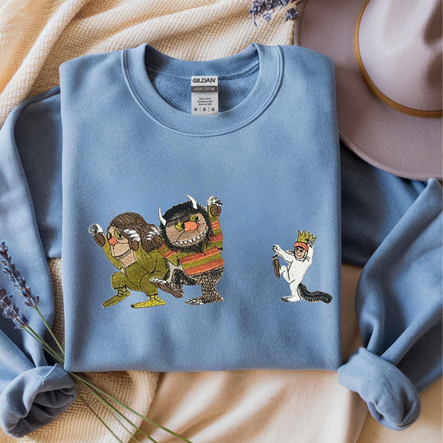 Where the Wild Things Are Cozy Embroidered Sweatshirt – Nostalgic Streetwear