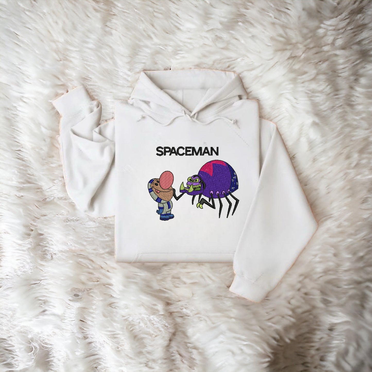 Embroidered Hoodie of Billy and Spider inspired from Spaceman