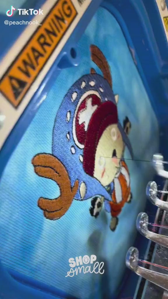 One Piece Tony Tony Chopper Embroidered Crewneck Sweatshirt