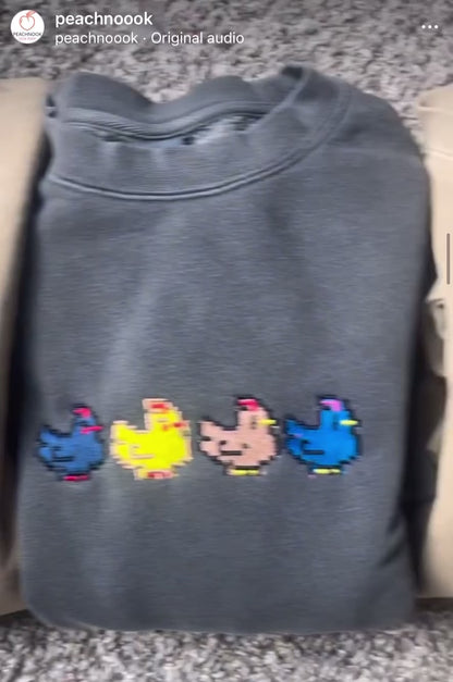 Stardew Valley Chickens Embroidered chickens