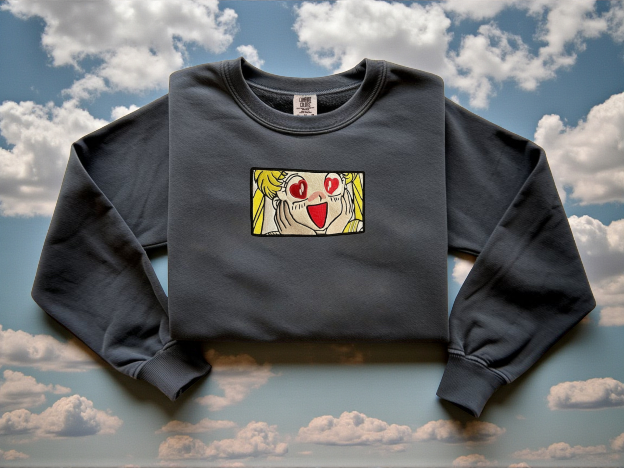 Sailor Venus Embroidered Sweatshirt | Magical Girl Crew