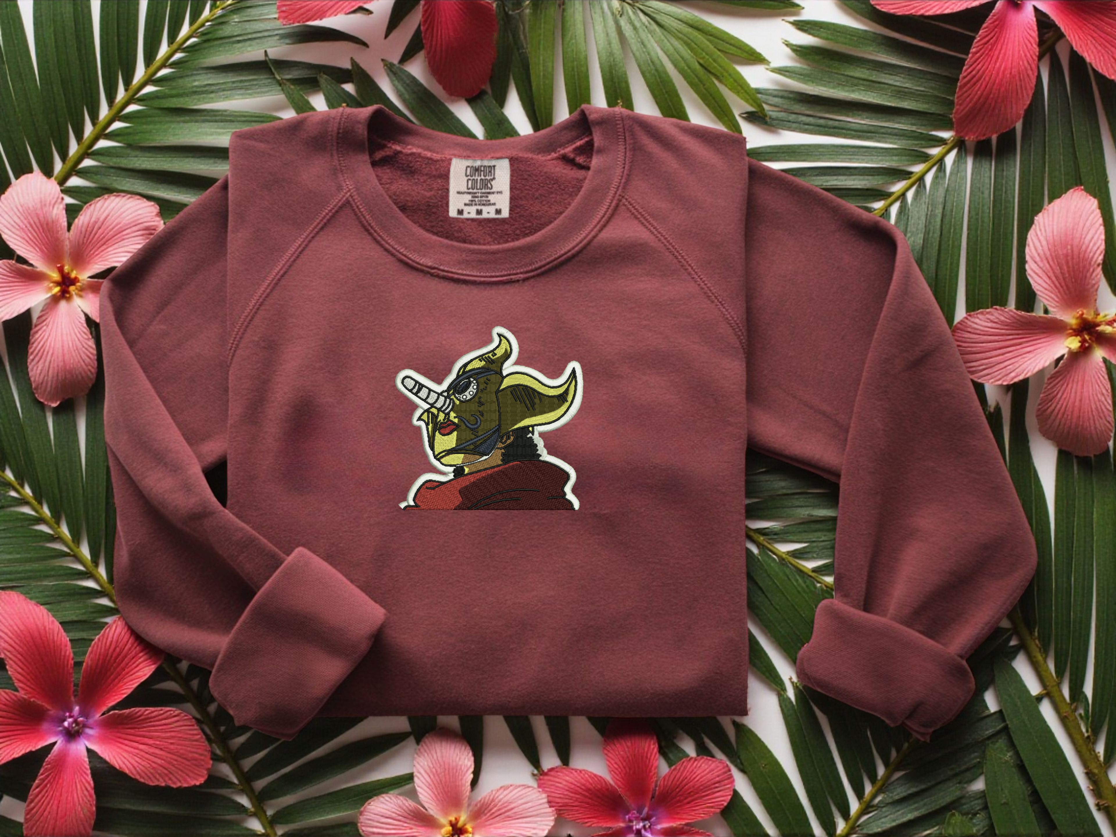 The "Sniper King" Embroidered Crewneck | Comfort Colors 1566 | Anime Streetwear