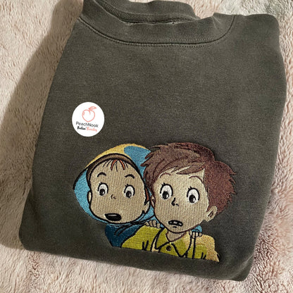 Mei & Sasuke Embroidered Sweatshirt